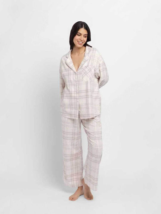Dorina Winter Damen Pyjama-Set Beige Dorina Winter Damen Pyjama-Set Beige