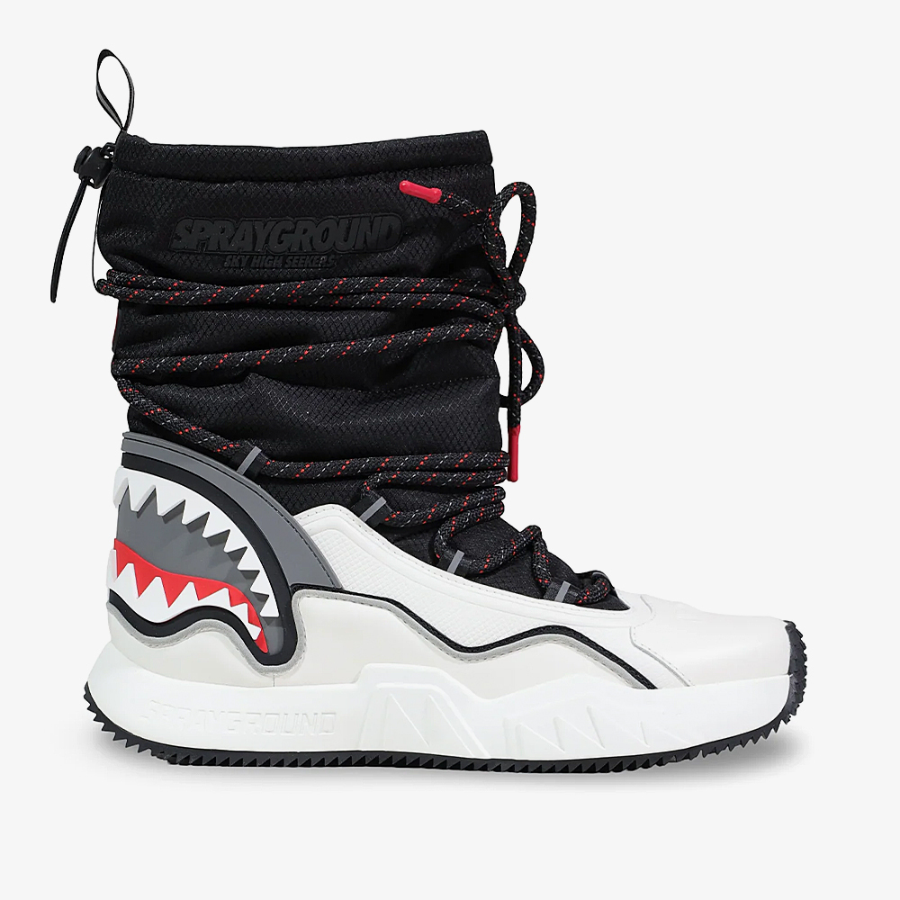 Sprayground Arctic Predator Unisex Ski Boots Black/white  display picture 3