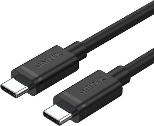 Unitek USB 3.2 Cable USB-C Male - USB-C 60W PD Black 2m Y-C477BK01-2M