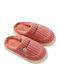 Winter Women's Slippers with Fur Orange
