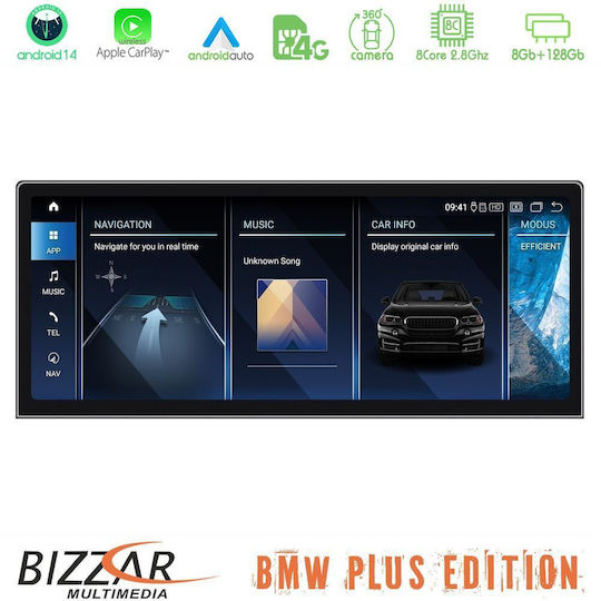 Bizzar Car Audio System for BMW i3 2018 2023 (Bluetooth/USB/AUX/WiFi/GPS/Apple-Carplay/Android-Auto/CD) with Touch Screen 12.3"
