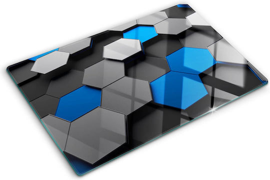 Glasplatte Für Kücheninsel Dekorative Schutzplatte 3D 80x52 Cm