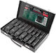 Rockforce Nüsse Pneumatisch mit Vierkant-Antrieb 1/2" Set 16Stück