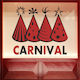 Karneval Anzeige Hüte 100x90cm