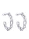 Asimi Body Piercing Earrings made of Steel with Stones