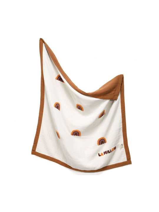 La Millou Blanket Nursery Swaddling Blankets Brown 90x100cm