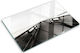 Multipurpose Glass Kitchen Board Tempered Glass Wooden Pier 80x52 Cm