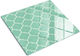 Glass Kitchen Board Print Tempered Glass Moroccan Design 60x52 Cm