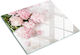 Glass Kitchen Counter Protection Board Tempered Glass Peonies 60x52 Cm