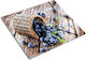 Tăbliță Decorativă Din Sticlă Pentru Bucătărie Din Sticlă Securizată Coș De Afine 60x52 Cm