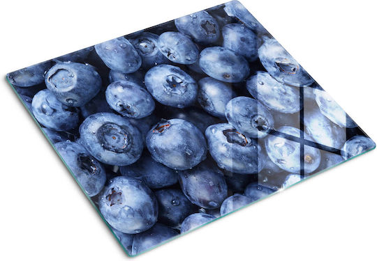 Glas Schneidebrett Küchen Modernes Design Gebrühtes Glas Blaubeeren 60x52 cm