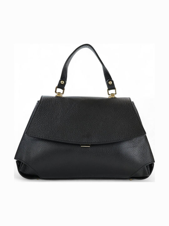 Passaggio Leather Leather Women's Tote Bag Black
