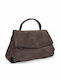 Leather Women's Bag Tote Handbag Brown
