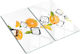 Robustes Dekoratives Glas-Schneidebrett Küchenplatte Orangen Eis 2x30x52 cm