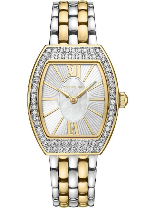 Cerruti Crystals Two Tone Ceas de Damă cu Multi...