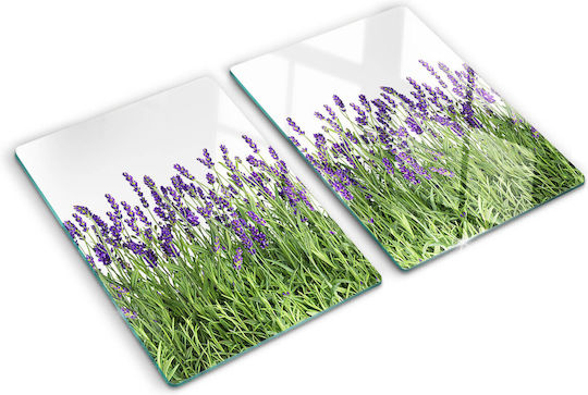Glas Schneidefläche Für Täglichen Gebrauch Lavendelblumen 2x40x52 cm