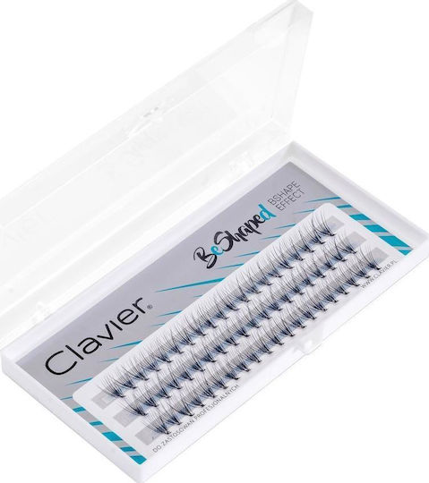Clavier B-Form Seidenwimpern Cluster Locken B 10d 14mm