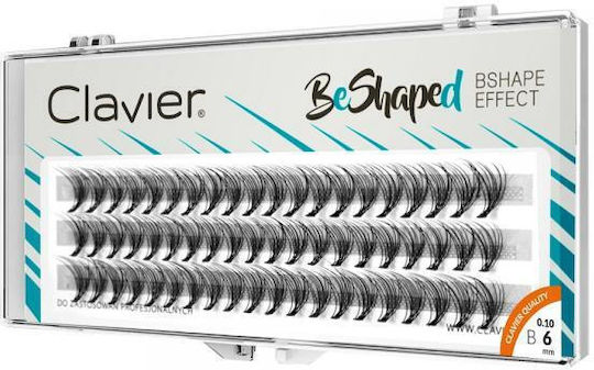 Clavier Beshaped Silk Eyelash Clusters Curl B 10d 6mm