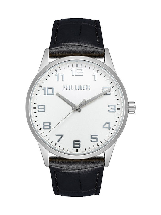 Paul Lorens Herrenuhr 41mm Batterie mit Schwarz...