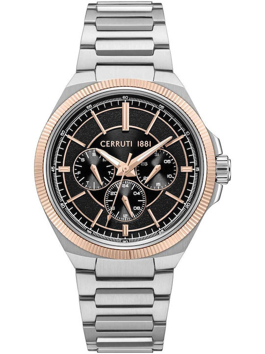 Cerruti Men's Watch Battery with Silver Metal B...