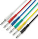 Soundking Kabel 6,3mm Stecker - 6,3mm Stecker 0.5m 6Stück