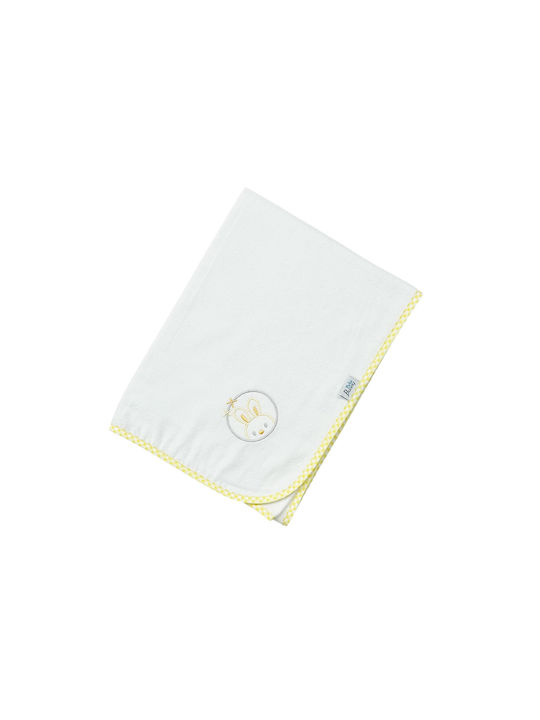 Bunny Bebe Swaddle Blanket Bunny Galben 90x90εκ.