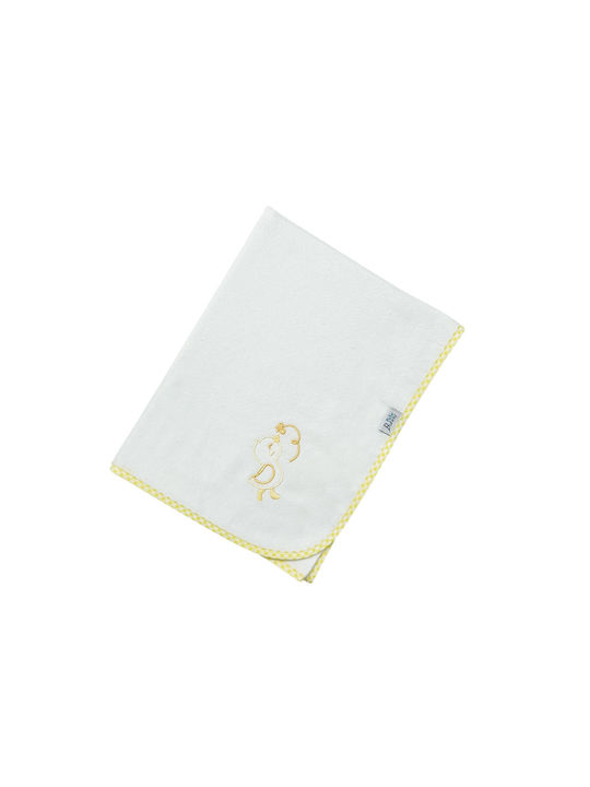 Bunny Bebe Swaddle Blanket Παπάκι Galben 90x90εκ.