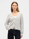 Μακριά Γυναικεία Ζακέτα με Κουμπιά Heather Grey