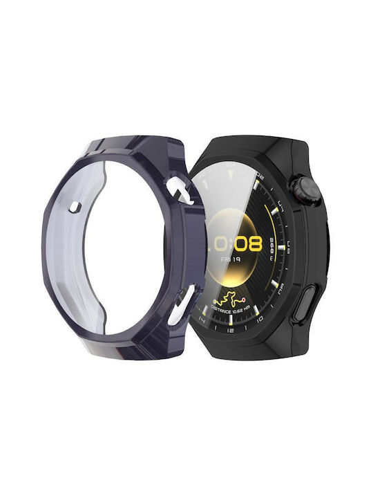 Силиконов Калъф със Стъкло в Черен цвят за Huawei Watch GT 6 Pro 46мм