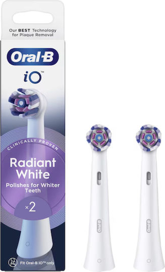 Oral-B Io Radiant White Electric Toothbrush Replacement Heads 2pcs