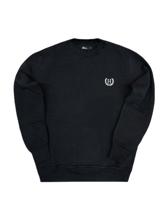 Henry Clothing Φούτερ Μαύρο