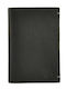 Leather Passport Case Daston 093 Black Rfid Protection & 6 Cards – Ideal for Air Travel Black