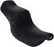 Le Pera Double Driver Passenger Seat Motorcycle Harley-Davidson 96-03 Dyna Lepera Tailwhip 2-up Seat Pleated Black