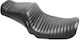 Le Pera Double Driver Passenger Motorcycle Seat Harley-Davidson 06-17 Dyna Lepera Tailwhip 2-Up Seat Pleated Black