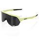 100% Cycling Glasses with Green Frame and Mirror Lenses