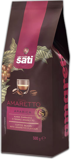 Espresso Kaffee Sati Cafe Creme Amaretto Arabica 500g Körner
