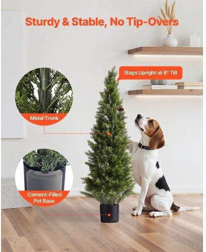 Vevor Decorative Thuja Trees Vevor 2 Pieces 1219mm Ideal For Indoor & Outdoor Spaces Xsrgxjs48ycxnm7y5001v0