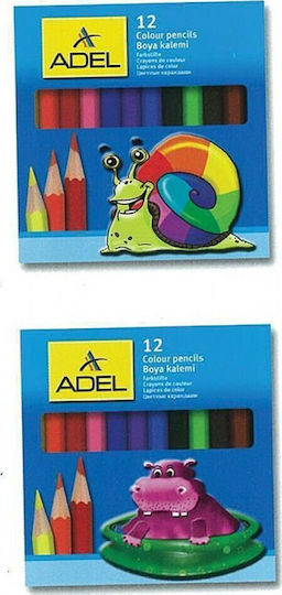 Adel Buntstifte Halber Länge 12 Farben 21608