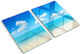 Glass Kitchen Cutting Board Counter Protection Paradise Beach 2x40x52 Cm
