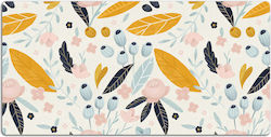 Vinyl Desk Pad Keyboard Mouse XL Flowers Pastel...