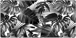 Desk Pads Keyboard Mouse Dark Leaves 90x45 Cm