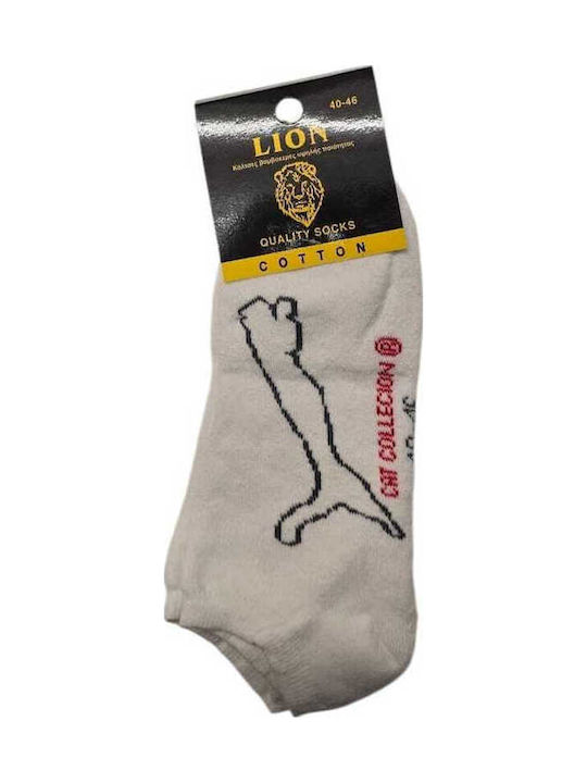 Lion's Juice Men's Socks White