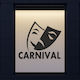 Karneval Anzeige Maske 60x70cm