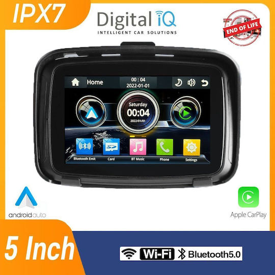 Digital IQ PNA 6000_CPAA 5 Inch Motorcycle CarPlay Android Auto