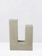 InTheBox Flux Iii Κηροπήγιο Πολυρητίνης σε Μπεζ Χρώμα 12x4x16εκ. (Διάφορα Χρώματα)