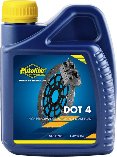 Putoline Lichid de Frână pentru Ambreiaj Motocicletă Brake Fluid Dot 4 500ml