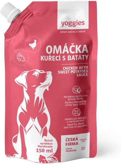 Σάλτσα Σκύλο & Γάτα Κοτόπουλο Γλυκοπατάτες Yoggies 150ml