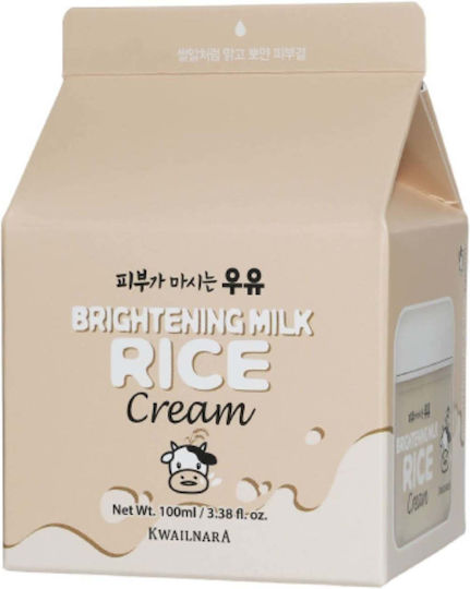 Kwailnara Brightening Milk Rice Face Day Cream for Brightening with Rice 100gr