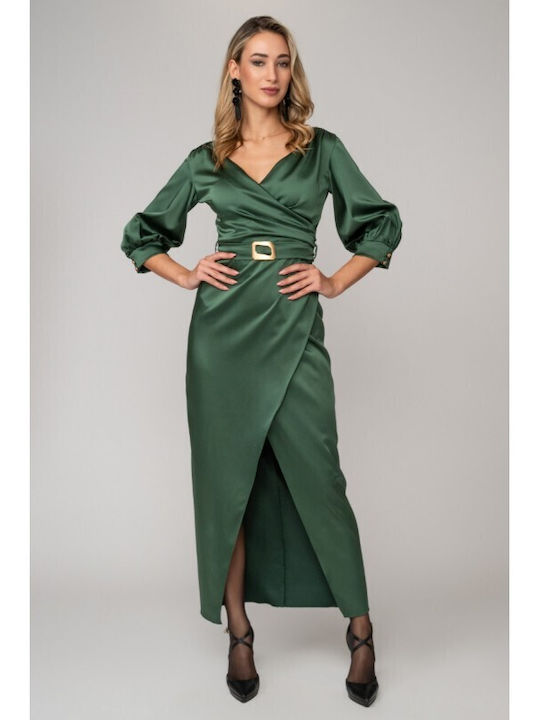 Maxi Dress for Wedding / Christening Satin Cypress