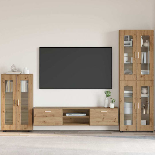 Животно помещение ТВ единица Дъб Artisan Д55.5xШ29xВ100бр